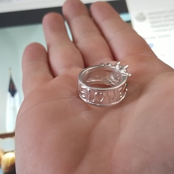 New Western Cross Chunky Ring Turquoise Sz… - Picture 6 of 11